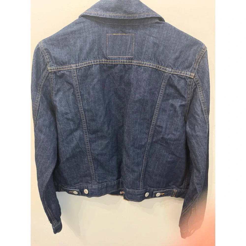 Levis Trucker Jacket Dark Wash Denim Button Front 70270-0161 Mens XL